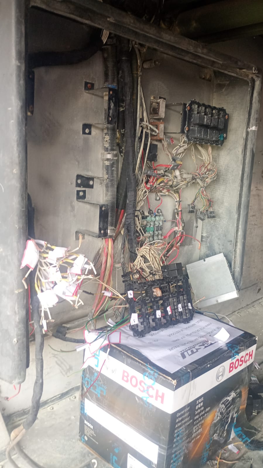 Diagnóstico elétrico em ônibus