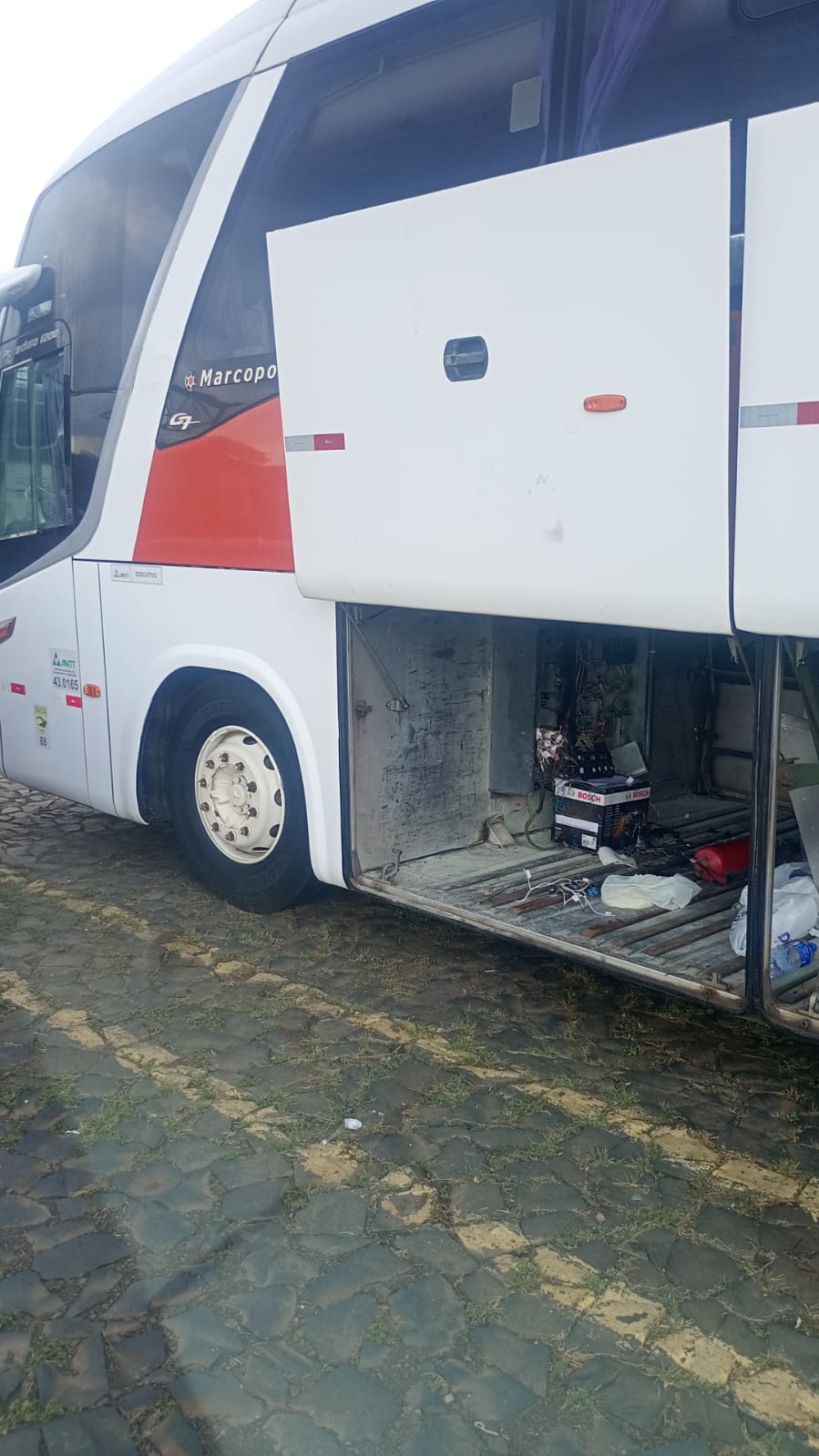 Elétrica em ônibus rodoviário